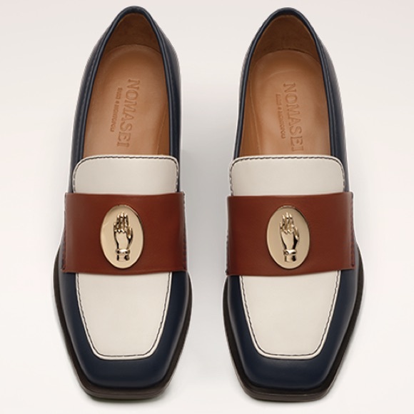 nomasei Shoes - Nomasei Tricolor Navy Loafers in Size 39